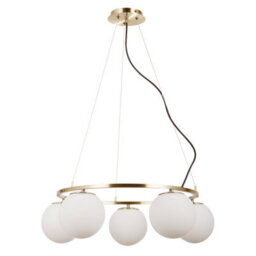 Luminosa Lighting Luminosa Larosa Globe Pendant Ceiling Light Gold 5Xe27 - thumbnail 1