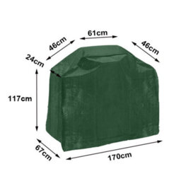 Sundaze Garden Patio Furniture Cover Outdoor Bbq Cover 170X67X117Cm - thumbnail 3