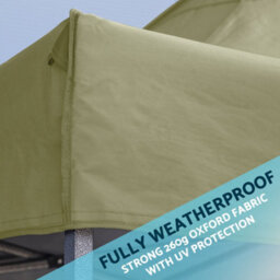 Loops Heavy Duty 3X4.5M Beige Pop-Up Gazebo With Water Resistant Canopy - thumbnail 6
