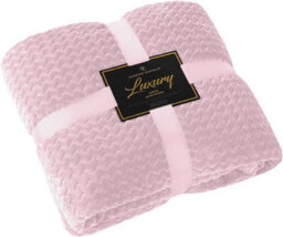 Gc Gaveno Cavailia Hug Wave Fling Throw 200X240 Blush Pink Fluffy Soft And Cosy Blankets For Sofa Bed - thumbnail 1