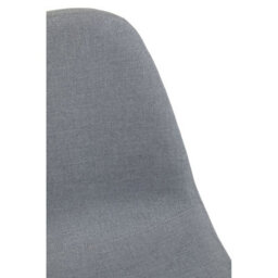 Orsina Dining Chair With Grey Powder Legs, Easy To Clean Velvet Accent Chair, High-Back Comfy Armchair - thumbnail 9