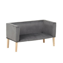 Luxury Living Luxury Velvet Feel Dog Sofa Elegant Large Pet Couch - thumbnail 2