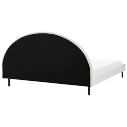 Beliani Bed Boucle Margut 180 X 200 Cm (Eu Super King) White - thumbnail 6