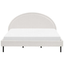 Beliani Bed Boucle Margut 180 X 200 Cm (Eu Super King) White - thumbnail 5