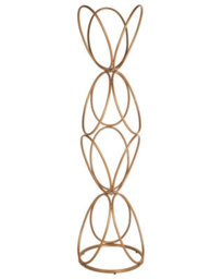 Wyld And Coco Luxehaus Gold Metal Coat Stand 160Cm Freestanding Industrial-Modern Jacket Rack For Hallway - thumbnail 1