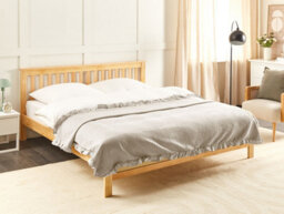 Beliani Bedspread Hatton Cotton 220 X 240 Cm Taupe - thumbnail 2