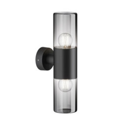 Luminosa Lighting Luminosa Amas Outdoor Up Down Wall Lamp Graphite Ip54 2Xe27 - thumbnail 1