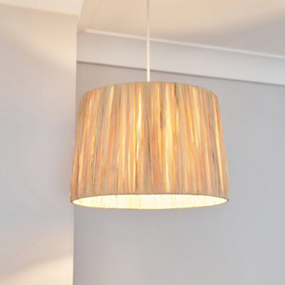 Inlight Bruno Natural Rattan Round Lamp Shade (D)32Cm - image 1