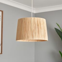 Inlight Bruno Natural Rattan Round Lamp Shade (D)32Cm - thumbnail 2