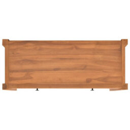 Berkfield Desk With 2 Drawers 100X40X45 Cm Recycled Teak Wood - thumbnail 6