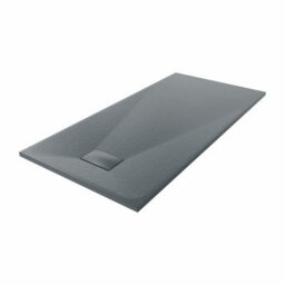 Sundaze Matt Black Walk In Wet Room Shower Enclosure 800mm & 800mm & 300mm Flipper Panel With 1600X800mm Anthracite Shower Tray - thumbnail 3