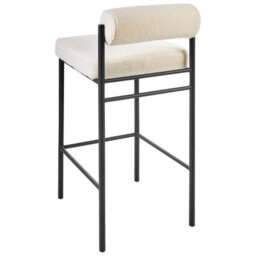 Beliani Set Of 2 Bar Chairs Amaya Boucle Off-White - thumbnail 7