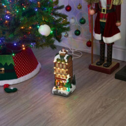 Urbn-Living Urbnliving 28.5Cm Height Illuminated Christmas Toy Shop Festive Decoration Mini Xmas Scene Ornament Home Decor - thumbnail 5
