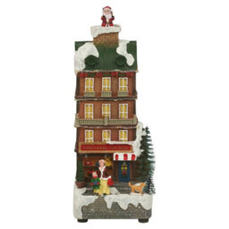 Urbn-Living Urbnliving 28.5Cm Height Illuminated Christmas Toy Shop Festive Decoration Mini Xmas Scene Ornament Home Decor - thumbnail 7
