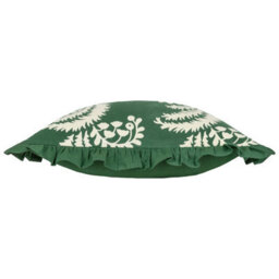 Paoletti Montrose Floral Cotton Fringed Cushion Cover - thumbnail 3