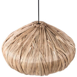 Wyld And Coco Novalume Water Hyacinth Pendant Lamp - Handwoven Boho Ceiling Light For Living Room, Warm White, W53 X H148Cm - thumbnail 4