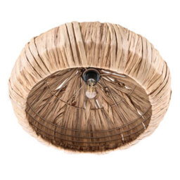Wyld And Coco Novalume Water Hyacinth Pendant Lamp - Handwoven Boho Ceiling Light For Living Room, Warm White, W53 X H148Cm - thumbnail 5