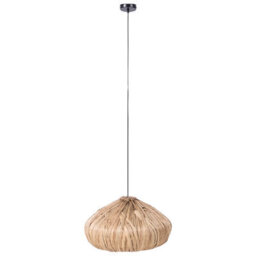 Wyld And Coco Novalume Water Hyacinth Pendant Lamp - Handwoven Boho Ceiling Light For Living Room, Warm White, W53 X H148Cm - thumbnail 6