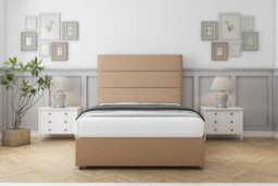 "Comfort Rosa Latte Dumfries Divan Bed Set No Drawers - 26"" Strutted 5' King" - thumbnail 1