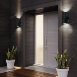 Long Life Lamps Company Modern Gu10 Black Double Up Down Outdoor Stainless Steel Wall Light Zlc035B - thumbnail 7