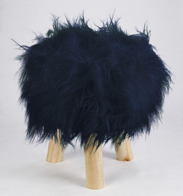 Alan Symonds Mongolian Faux Fur Home Foot Stool