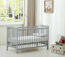 Mcc Direct Brooklyn Baby Cot Crib Grey With Mattress - thumbnail 3