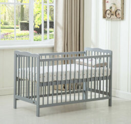 Mcc Direct Brooklyn Baby Cot Crib Grey With Mattress - thumbnail 2