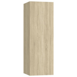 Berkfield 4 Piece Tv Cabinet Set Sonoma Oak Engineered Wood - thumbnail 4