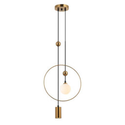 Luminosa Lighting Luminosa Trosti Pendant Ceiling Light Brass 2Xg9,gu10 - thumbnail 2