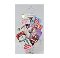 Premier Decorations Limited Christmas Tree Greetings Card Holder Metal Silver Tree Shape Holds 80 Cards 50Cm - thumbnail 8