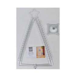 Premier Decorations Limited Christmas Tree Greetings Card Holder Metal Silver Tree Shape Holds 80 Cards 50Cm - thumbnail 4
