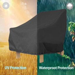 Outdoor Chair Cover, Dustproof Sofa 210D, 80 X 85 91.5 Cm, Black - thumbnail 4