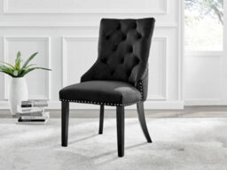 Furniturebox Carson Small 2 Seater White Marble Effect Square Scratch Resistant Dining Table With 2 Black Belgravia Velvet Black Leg Chairs - thumbnail 5
