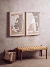 Orsina Bosie Chevron Beige And Grey Woven Throw - thumbnail 4
