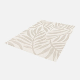 Sweeek - Interior/exterior Rug With Cream Beige Floral Pattern Kate 160X230Cm - thumbnail 2