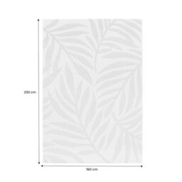 Sweeek - Interior/exterior Rug With Cream Beige Floral Pattern Kate 160X230Cm - thumbnail 6