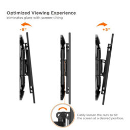 "Vonhaus Tilt & Swivel Wall Mount For 37-82"" Screens, Full Movement Articulating Tv Bracket, 35Kg Capacity, Max Vesa: 600X400mm" - thumbnail 7