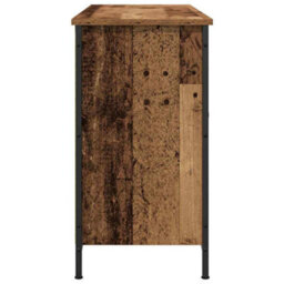 Berkfield Tv Cabinet Artisan Oak 101X35X65 Cm Engineered Wood And Steel - thumbnail 5