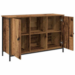 Berkfield Tv Cabinet Artisan Oak 101X35X65 Cm Engineered Wood And Steel - thumbnail 2