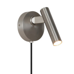 Nordlux Makoto Indoor Wall Light Silver Aluminium Sensor G9 Adjustable Head - Plug In Or Mains Powered , Ip20 - thumbnail 1