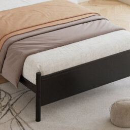 Abrihome Metal Bed, 3Ft Single Bed 90X190Cm, With A Pu-Upholstered Headboard, Durable And Sturdy, Youth Bed, For Adults & Teenagers, Black - thumbnail 7