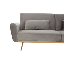 Orsina Comfortable Grey Velvet Sofa Bed, Functional Pull Out Sofaa Bed For Livingroom, Modern Style Sofa Bed - thumbnail 9
