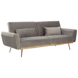 Orsina Comfortable Grey Velvet Sofa Bed, Functional Pull Out Sofaa Bed For Livingroom, Modern Style Sofa Bed - thumbnail 2