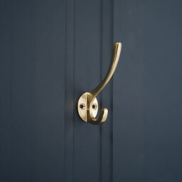 Spira Brass Brass Coat Hook - 87mm Polished Brass - thumbnail 2