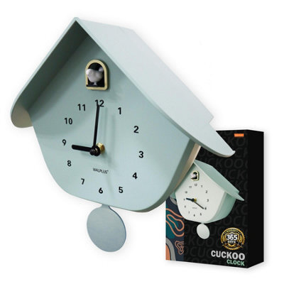 Walplus Minty Green Pastel Cuckoo Wall Clock With Pendulum Modern Home Decor Clock 32.5Cm 12.8 Inch - image 1