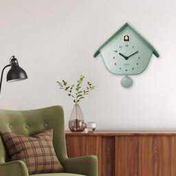 Walplus Minty Green Pastel Cuckoo Wall Clock With Pendulum Modern Home Decor Clock 32.5Cm 12.8 Inch - thumbnail 2