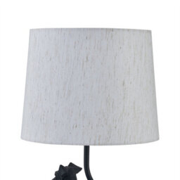 First Choice Lighting Friends - Two Dog Table Lamp With Oatmeal Linen Shade - thumbnail 4