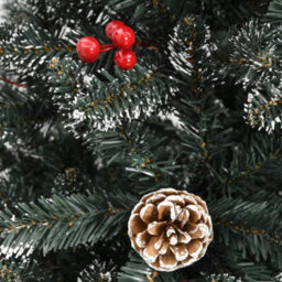 Berkfield Artificial Christmas Tree With Stand Green 210 Cm Pvc - thumbnail 6