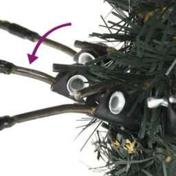 Berkfield Artificial Christmas Tree With Stand Green 210 Cm Pvc - thumbnail 4