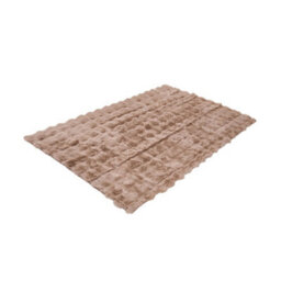 Living And Home Brown Thickened Faux Rabbit Fur Knitted Sofa Cushion Cover/sofa Throw, 240Cm W X 90Cm D - thumbnail 2